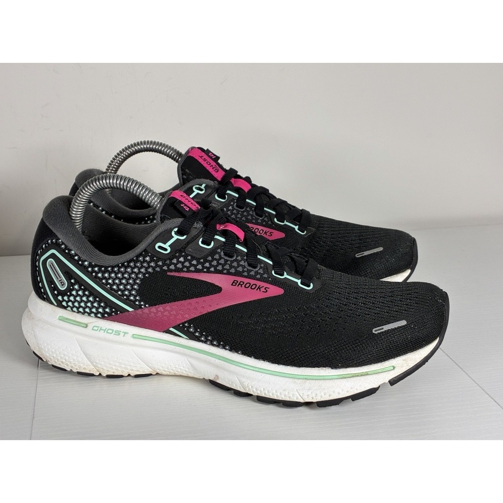 Brooks Ghost 14 Women's Size 8.5 B (Medium) Running Shoes Black Pink